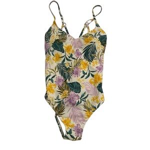 Kona SOL Tropical Print One Piece Swim Suit - NWOT - Size XL